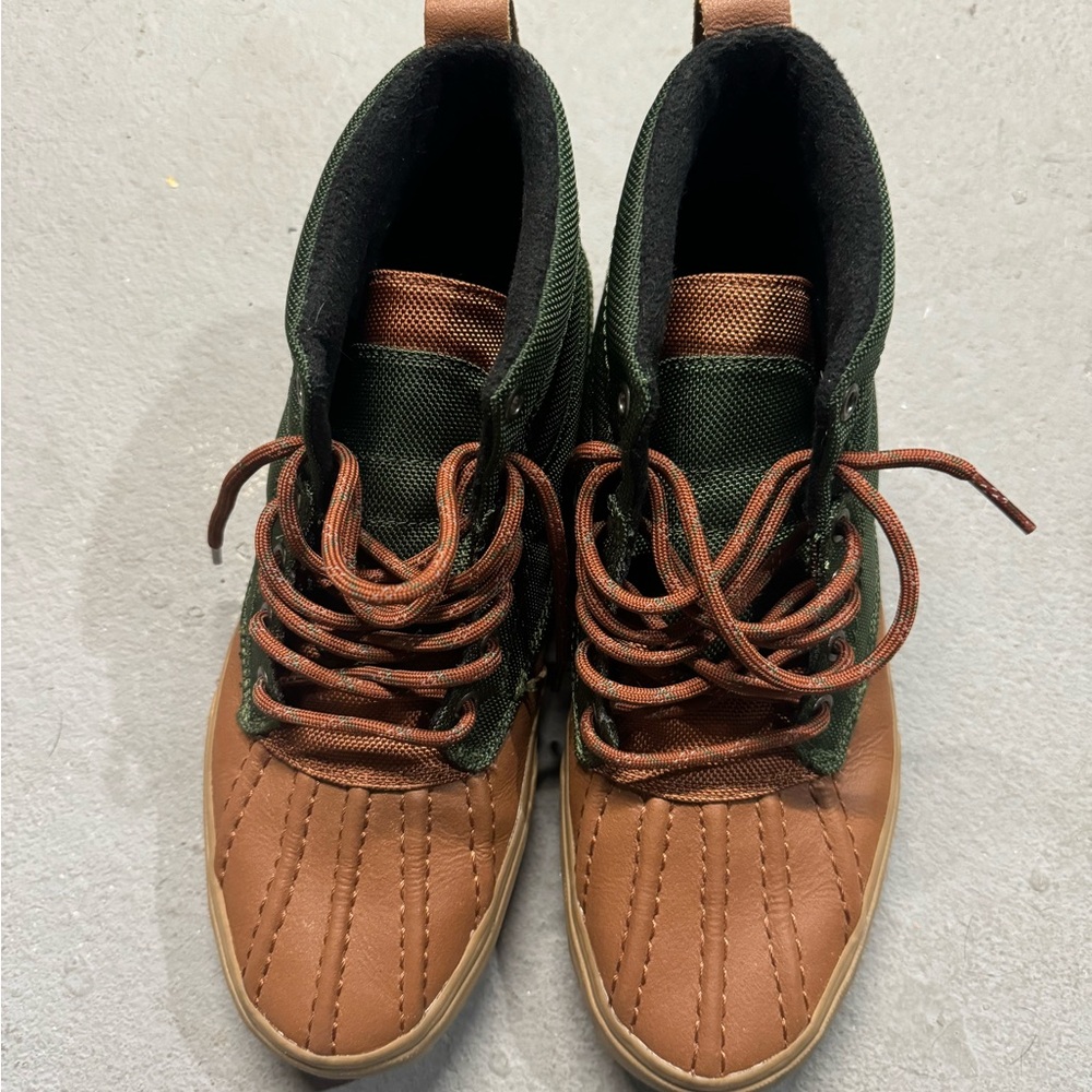 VANS Sk8-Hi Del Pato MTE 'Kombu Green Tortoise Shell'. Sz. 10.5
